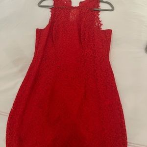 Red Lace Dress - Like New!